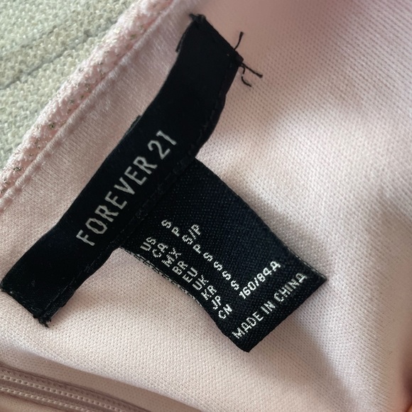 Forever 21 Blush Shimmer Skater Dress - Picture 4 of 4